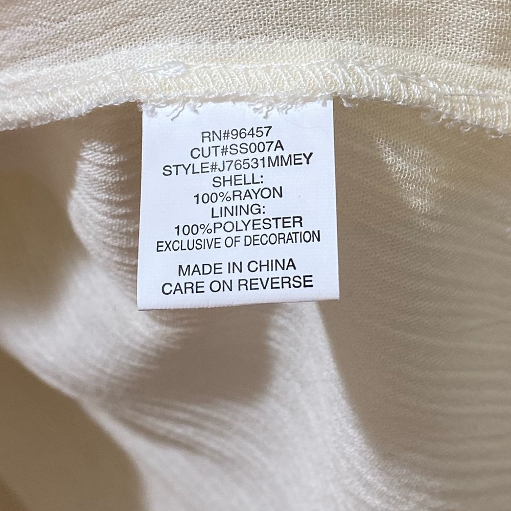 Love On A Hanger Sheer Cream Flowy Blouse - Picture 4 of 5